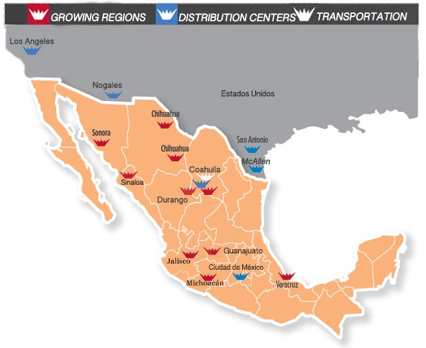 The Growing Regions of GR Fresh